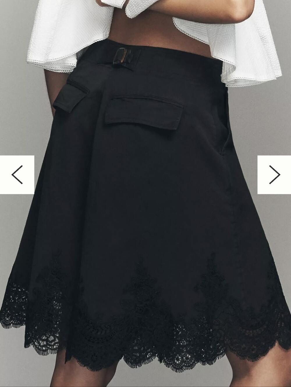 NWT★ Anthropologie Lace Hem Pants / 14 - Picture 6 of 12